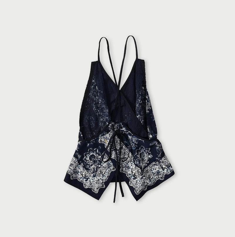 Indigo Bandana Paisley Tank Bra - Image 2