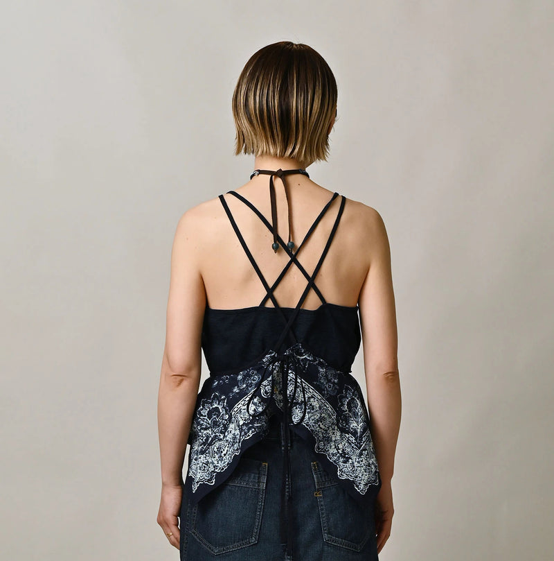 Indigo Bandana Paisley Tank Bra - Image 6