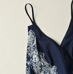 Indigo Bandana Paisley Tank Bra