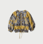 Khadi Bandana Paisley Puff Sleeve Blouse