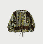 Khadi Bandana Paisley Puff Sleeve Blouse