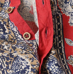 Khadi Bandana Paisley Puff Sleeve Blouse