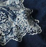 Indigo Khadi Bandana Paisley Puff Sleeve Blouse