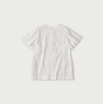 45R Khadi Pintuck Lace Blouse (White)
