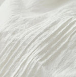 45R Khadi Pintuck Lace Blouse (White)