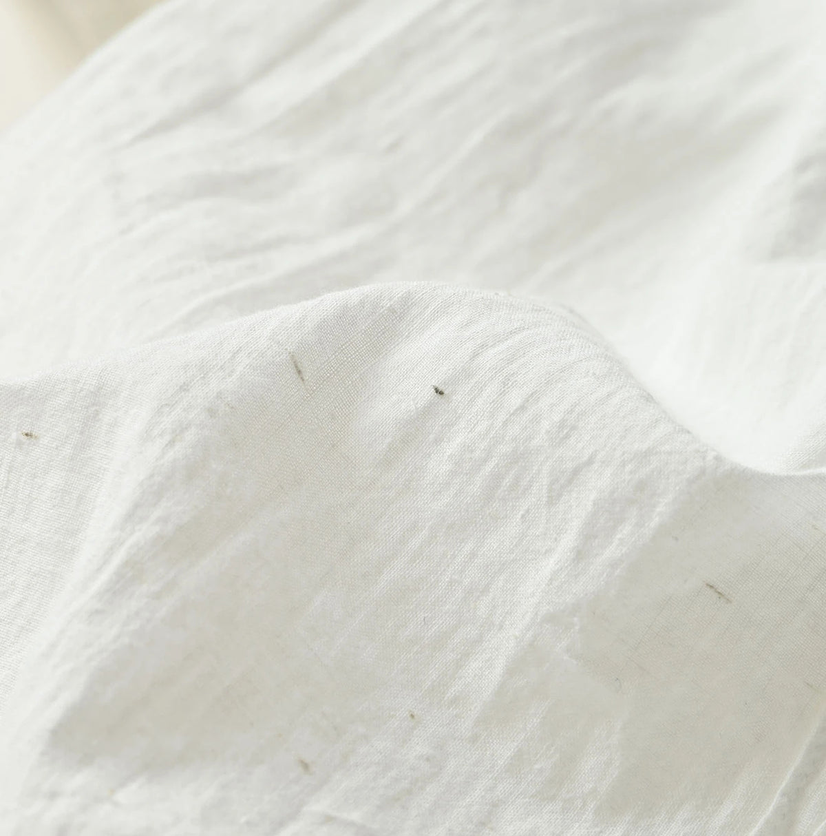 45R Khadi Pintuck Lace Blouse (White)