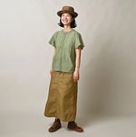 45R Khadi Pintuck Lace Blouse