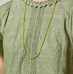 45R Khadi Pintuck Lace Blouse