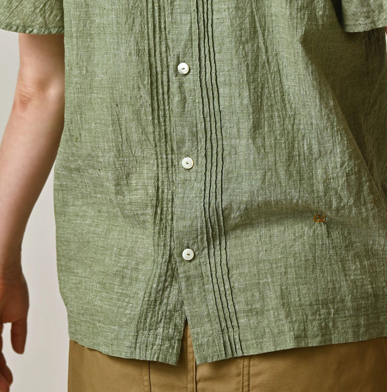 45R Khadi Pintuck Lace Blouse - Image 12