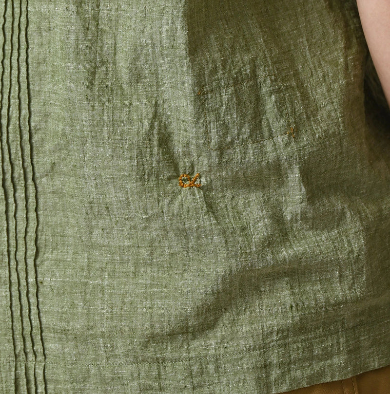 45R Khadi Pintuck Lace Blouse - Image 13