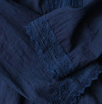 45R Ai Indigo Khadi Lace Cache-Coeur