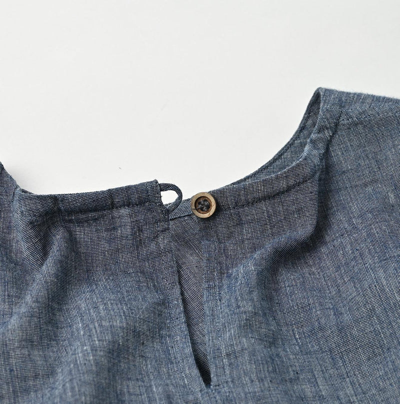 Indigo Hakeme Cutwork M-shirt - 45R by 45rpm studio