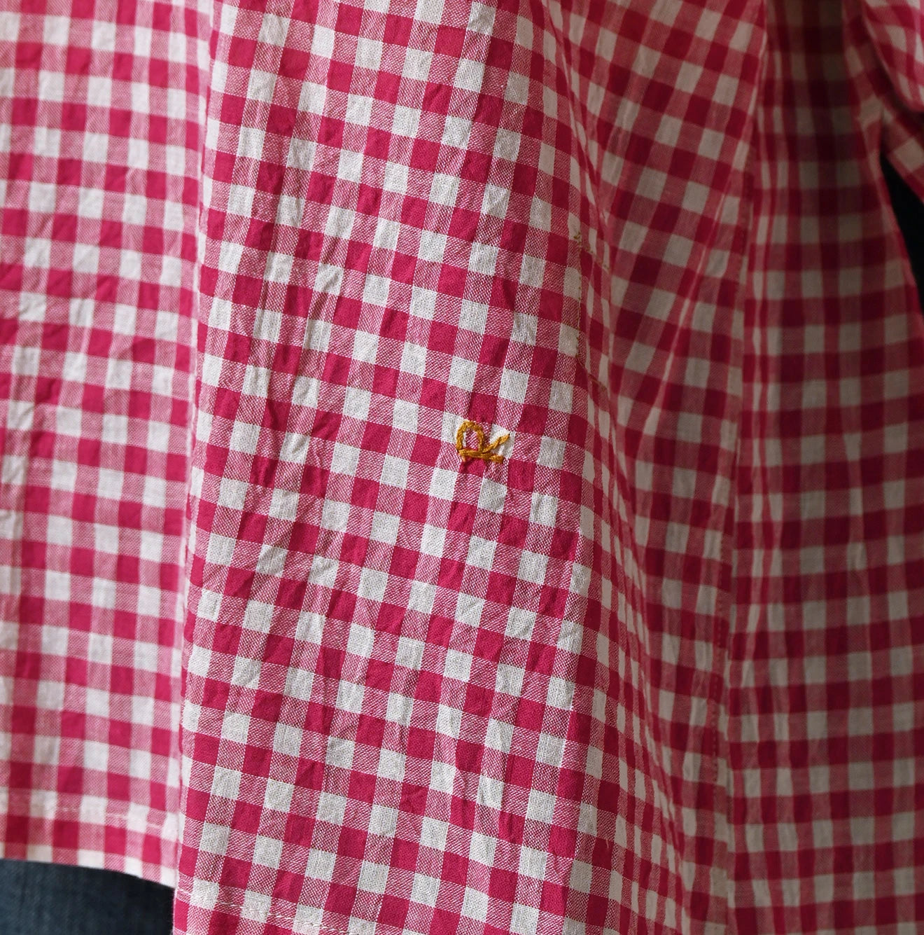 45R Gauze Gingham Frill Cache-Cœur - Image 12