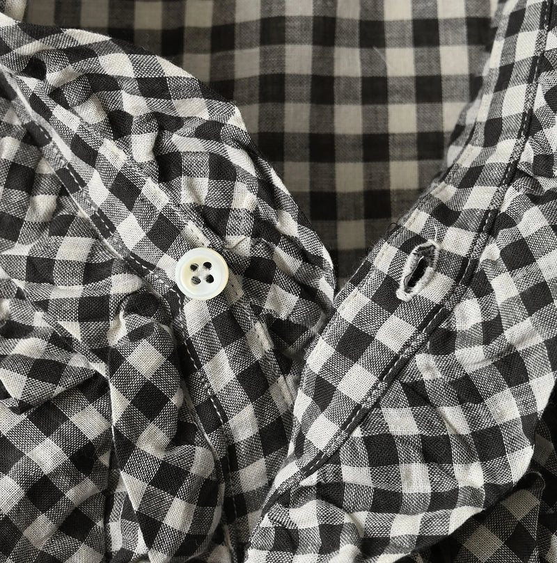 45R Gauze Gingham Frill Cache-Cœur - Image 18