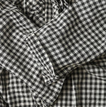 45R Gauze Gingham Frill Cache-Cœur