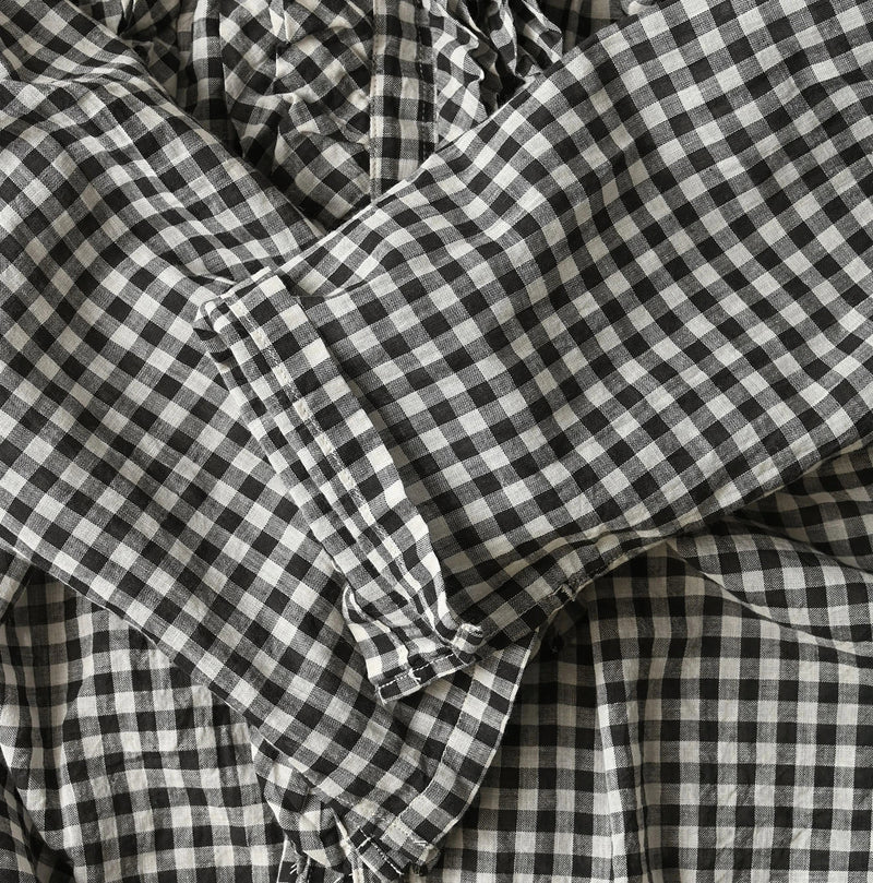 45R Gauze Gingham Frill Cache-Cœur - Image 19