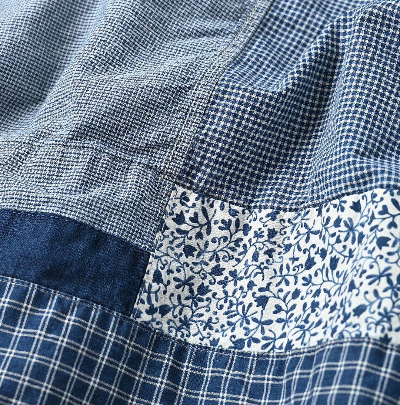 Indigo Patchwork Amish Skirt - 45R by 45rpm studio