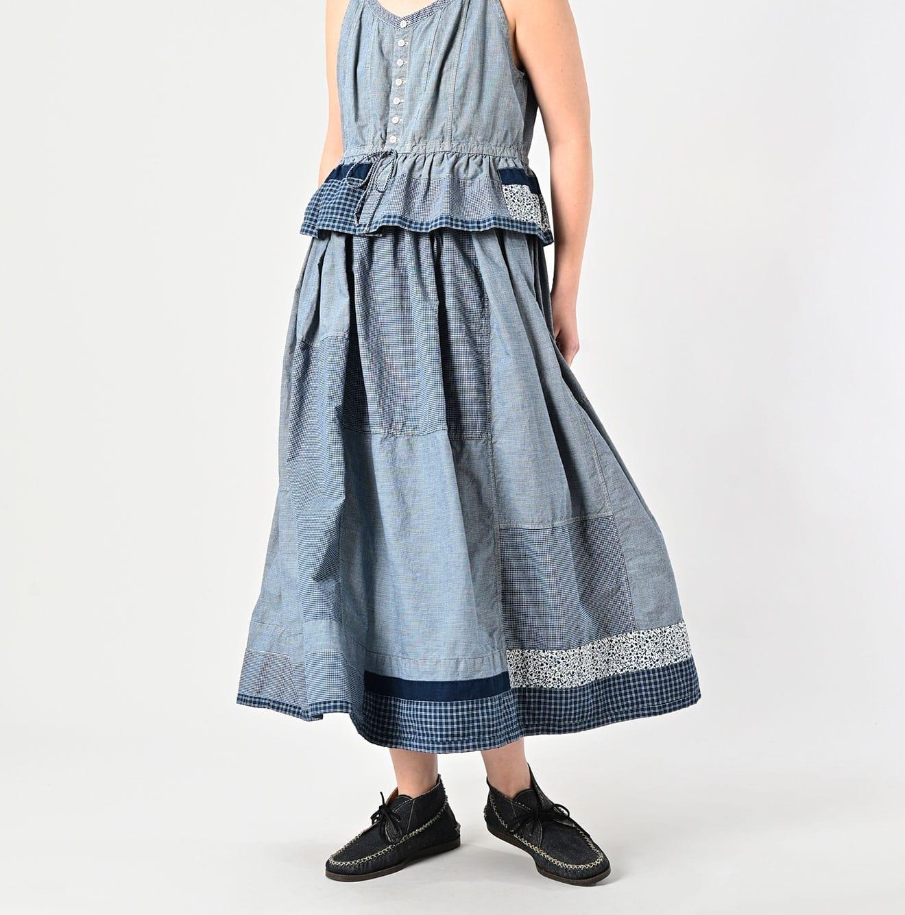 Indigo Patchwork Amish Skirt - 45R by 45rpm studio