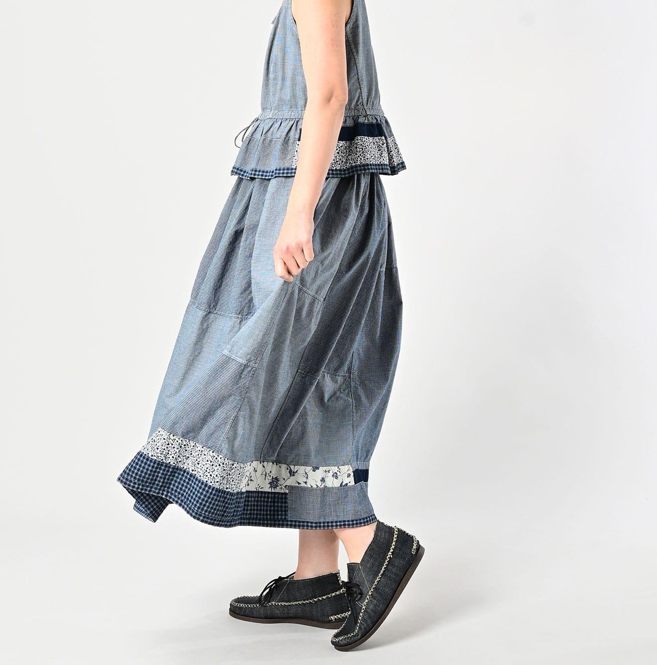 Indigo Patchwork Amish Skirt - 45R by 45rpm studio