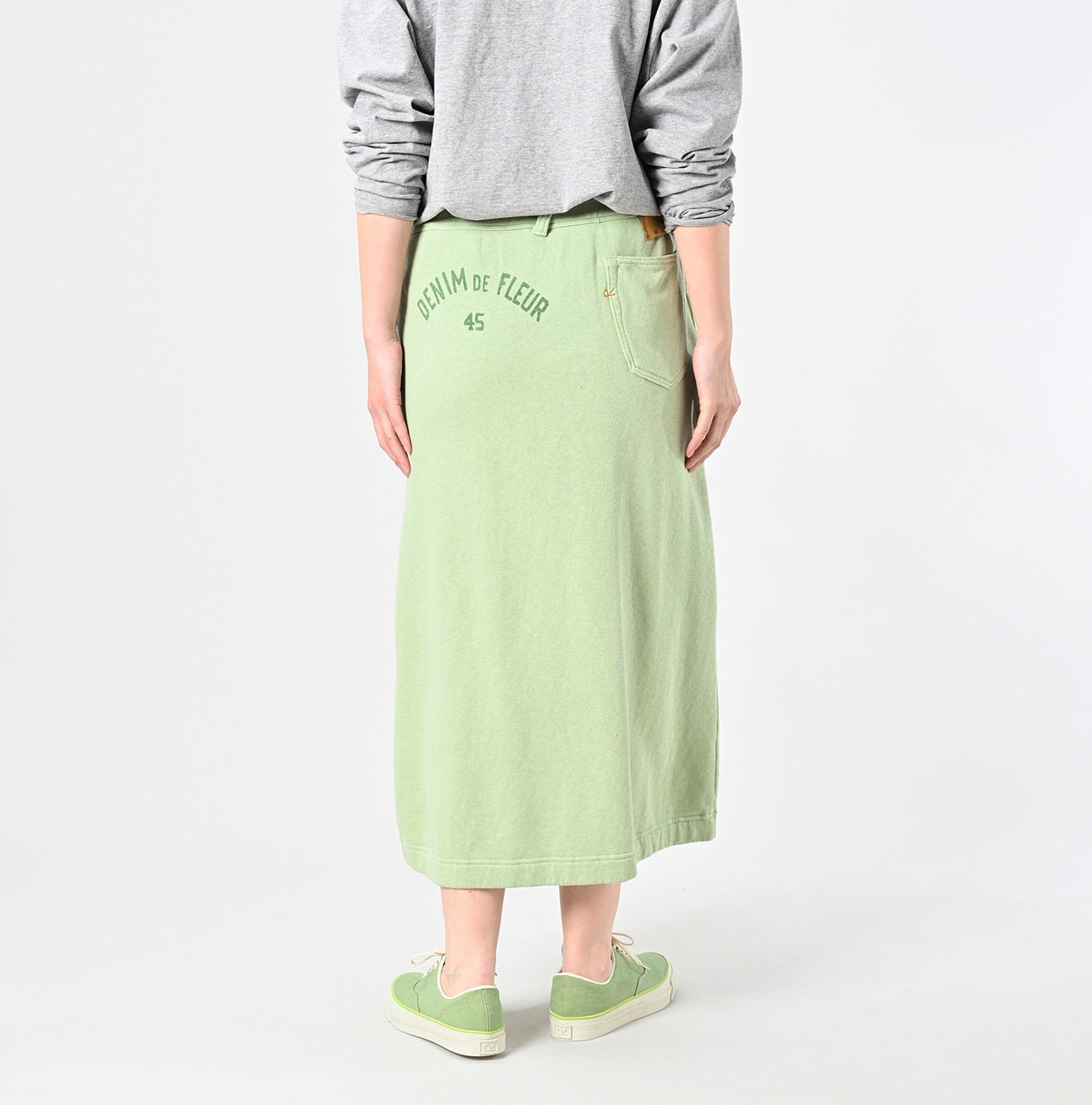 45R Cotton Gauze Fleece Skirt - Image 10