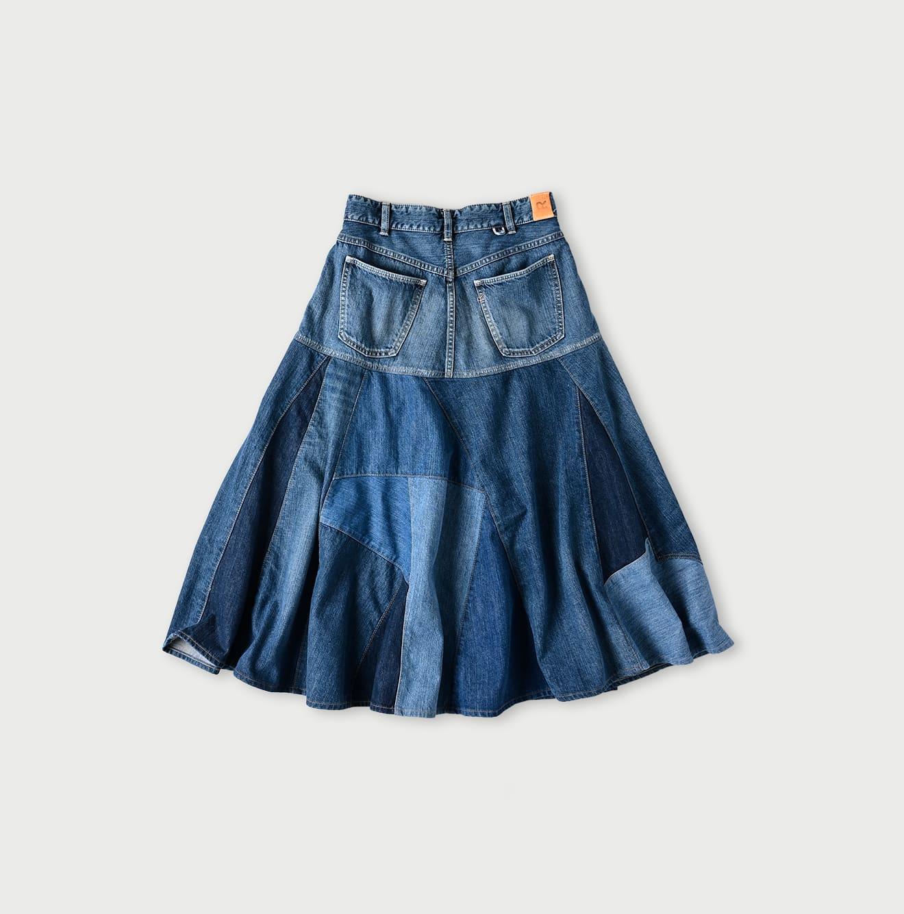 Rye Mugi Denim Charlotte Patchwork Skirt Syou – 45R GLOBAL