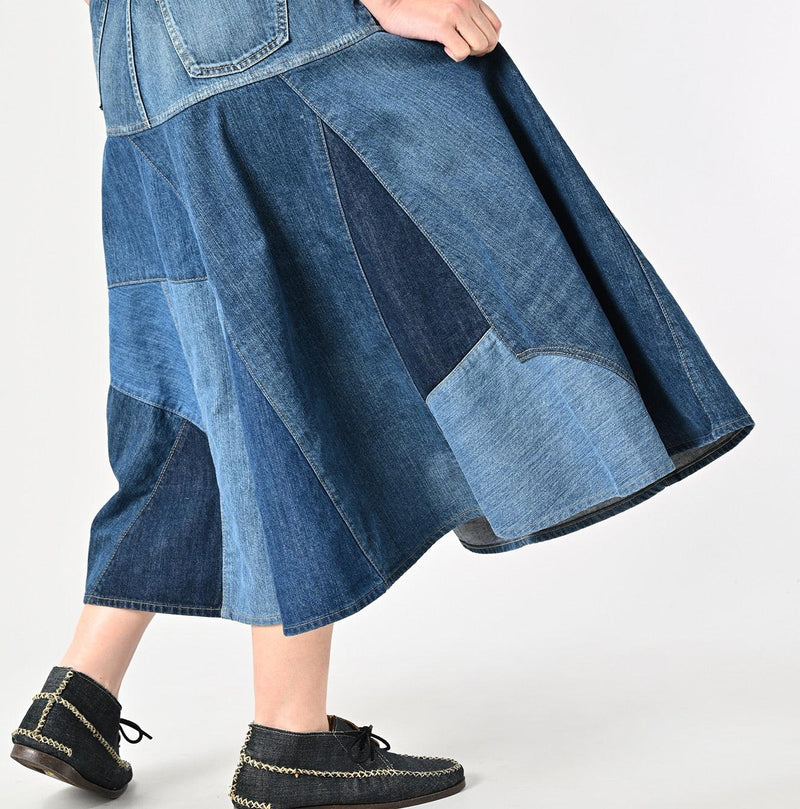 Rye Mugi Denim Charlotte Patchwork Skirt Syou - 45R by 45rpm studio - Image 10