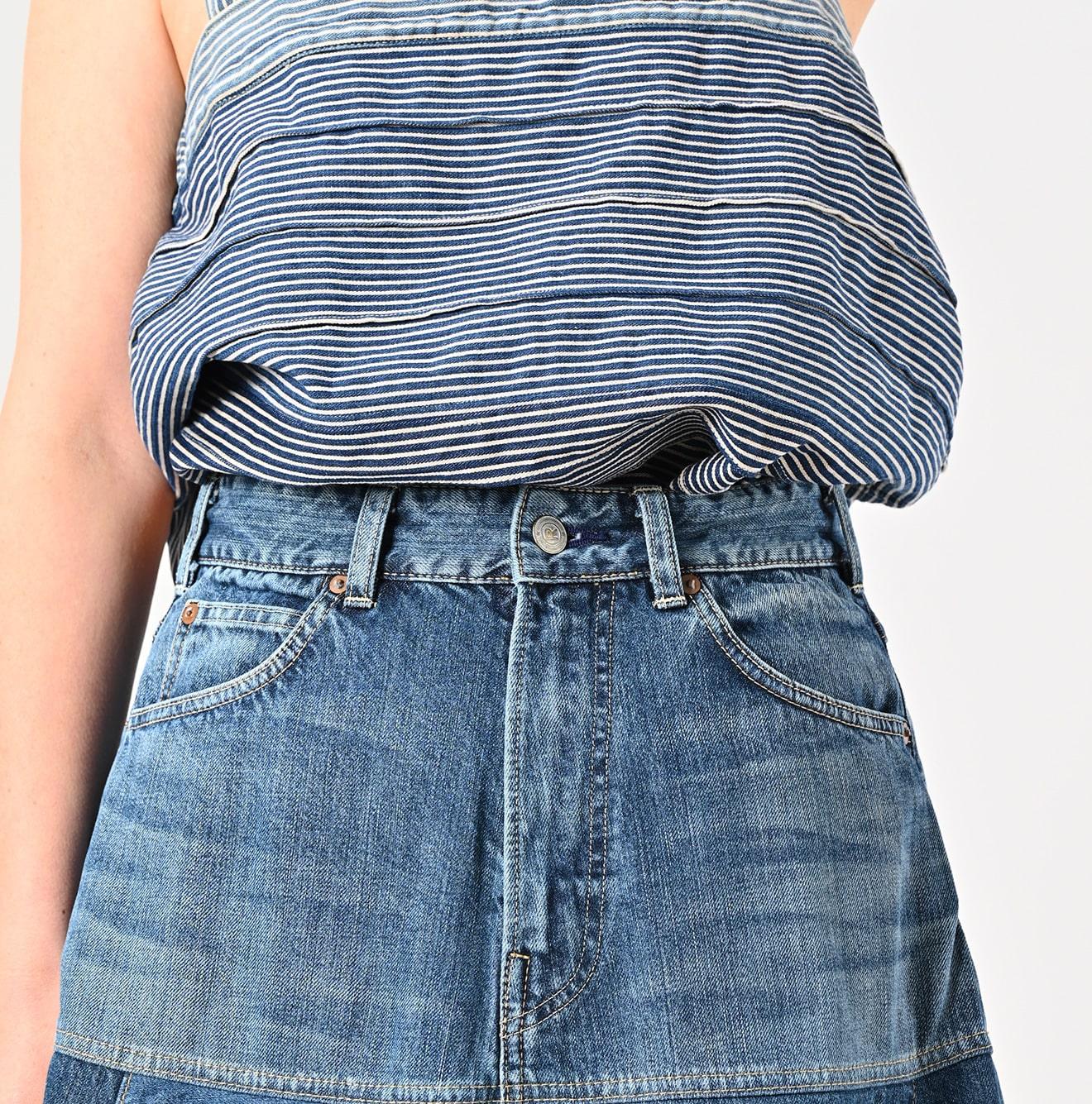 Rye Mugi Denim Charlotte Patchwork Skirt Syou – 45R GLOBAL