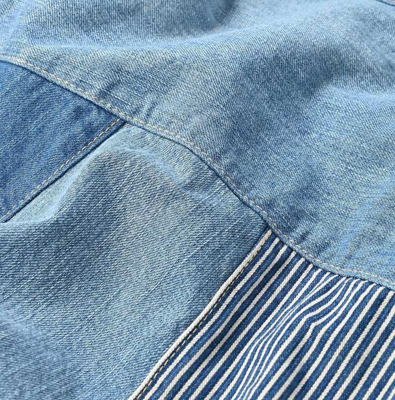 Rye Mugi Denim Charlotte Patchwork Skirt Tan - 45R by 45rpm studio - Image 10