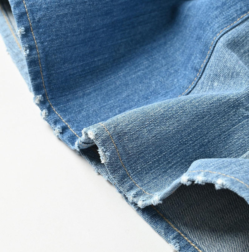 Rye Mugi Denim Charlotte Patchwork Skirt Tan - 45R by 45rpm studio - Image 12