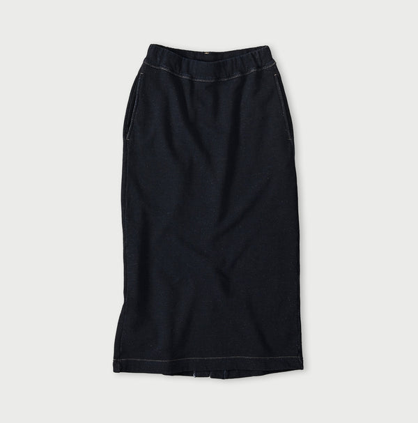 45R Indigo Cotton Fleece Skirt
