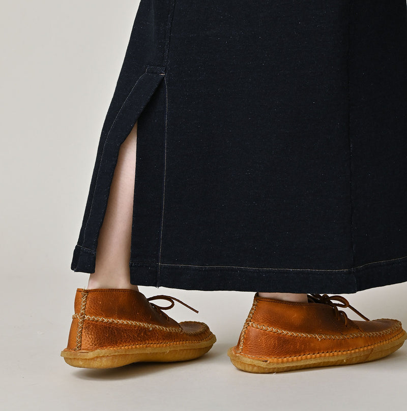 45R Indigo Cotton Fleece Skirt - Image 12