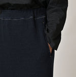 45R Indigo Cotton Fleece Skirt