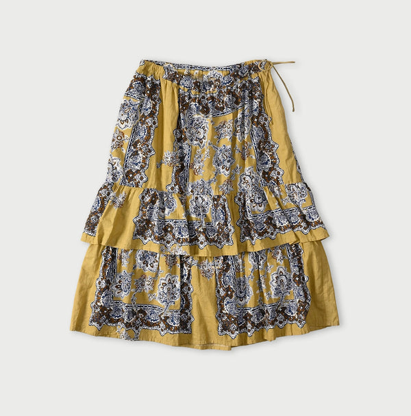Bandana Paisley Tiered Frill Petti Skirt