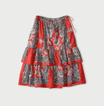 Bandana Paisley Tiered Frill Petti Skirt