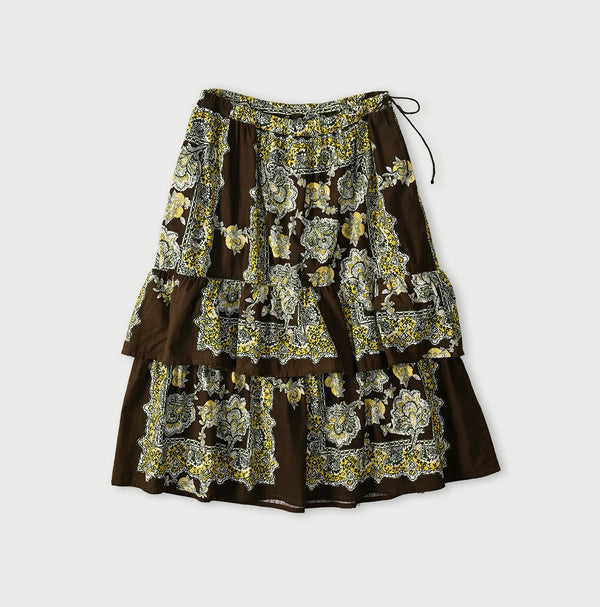Bandana Paisley Tiered Frill Petti Skirt