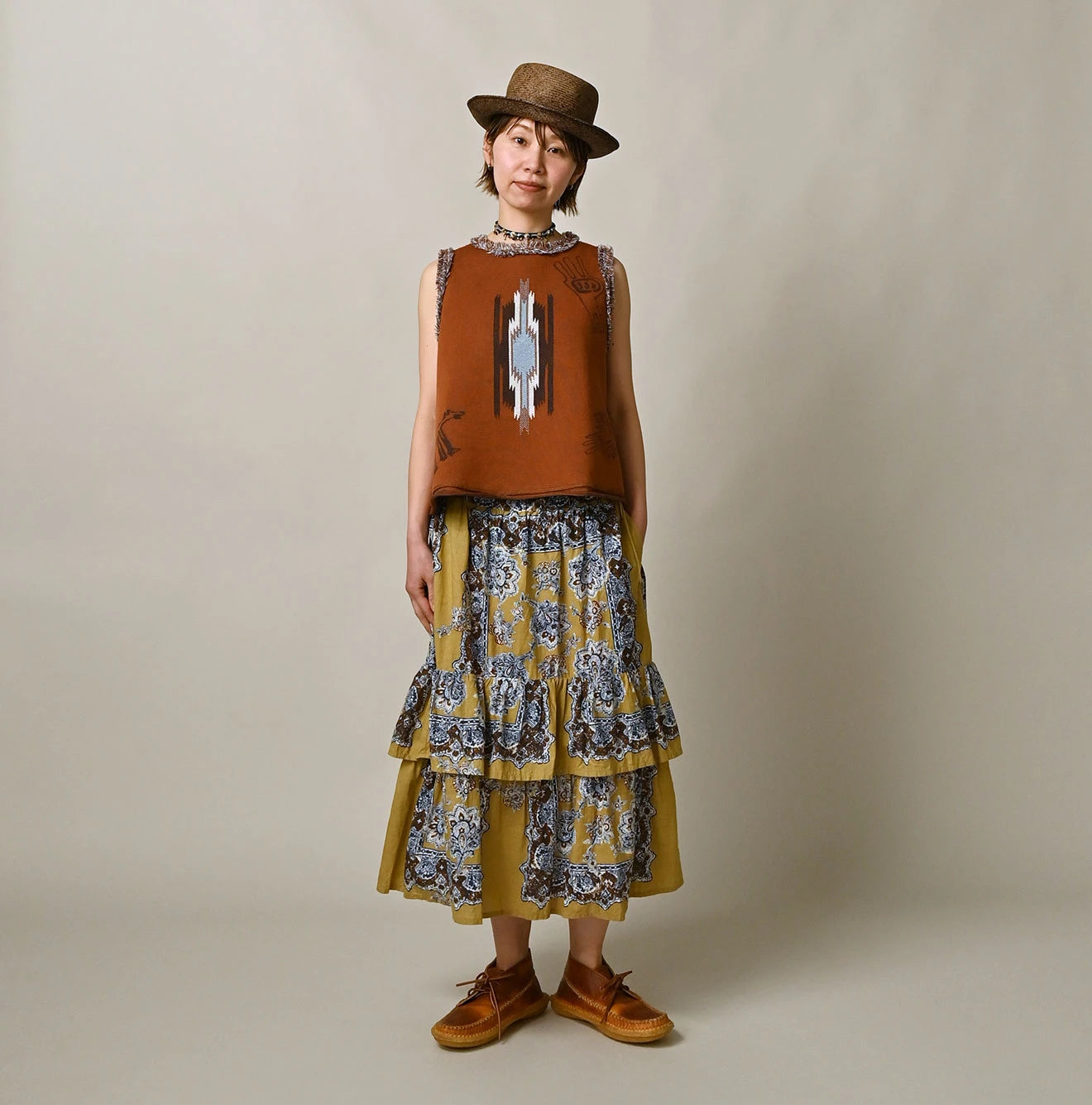 Bandana Paisley Tiered Frill Petti Skirt - Image 5