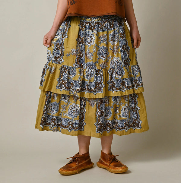 Bandana Paisley Tiered Frill Petti Skirt
