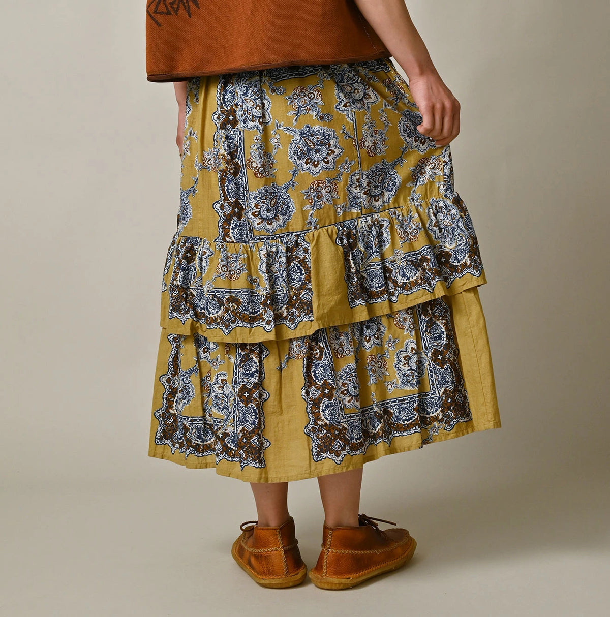 Bandana Paisley Tiered Frill Petti Skirt