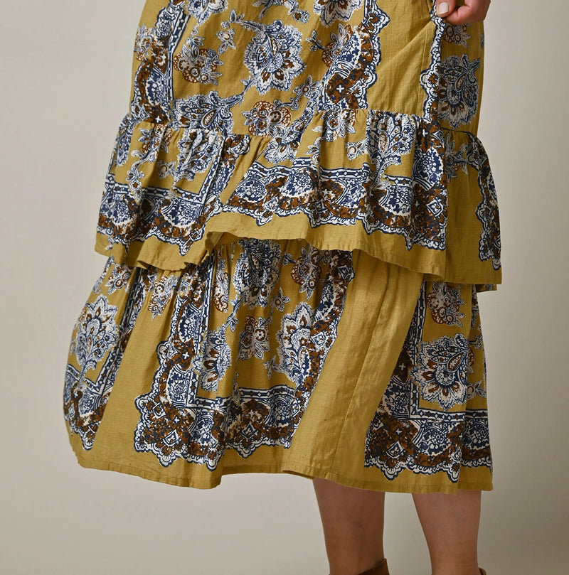 Bandana Paisley Tiered Frill Petti Skirt - Image 10