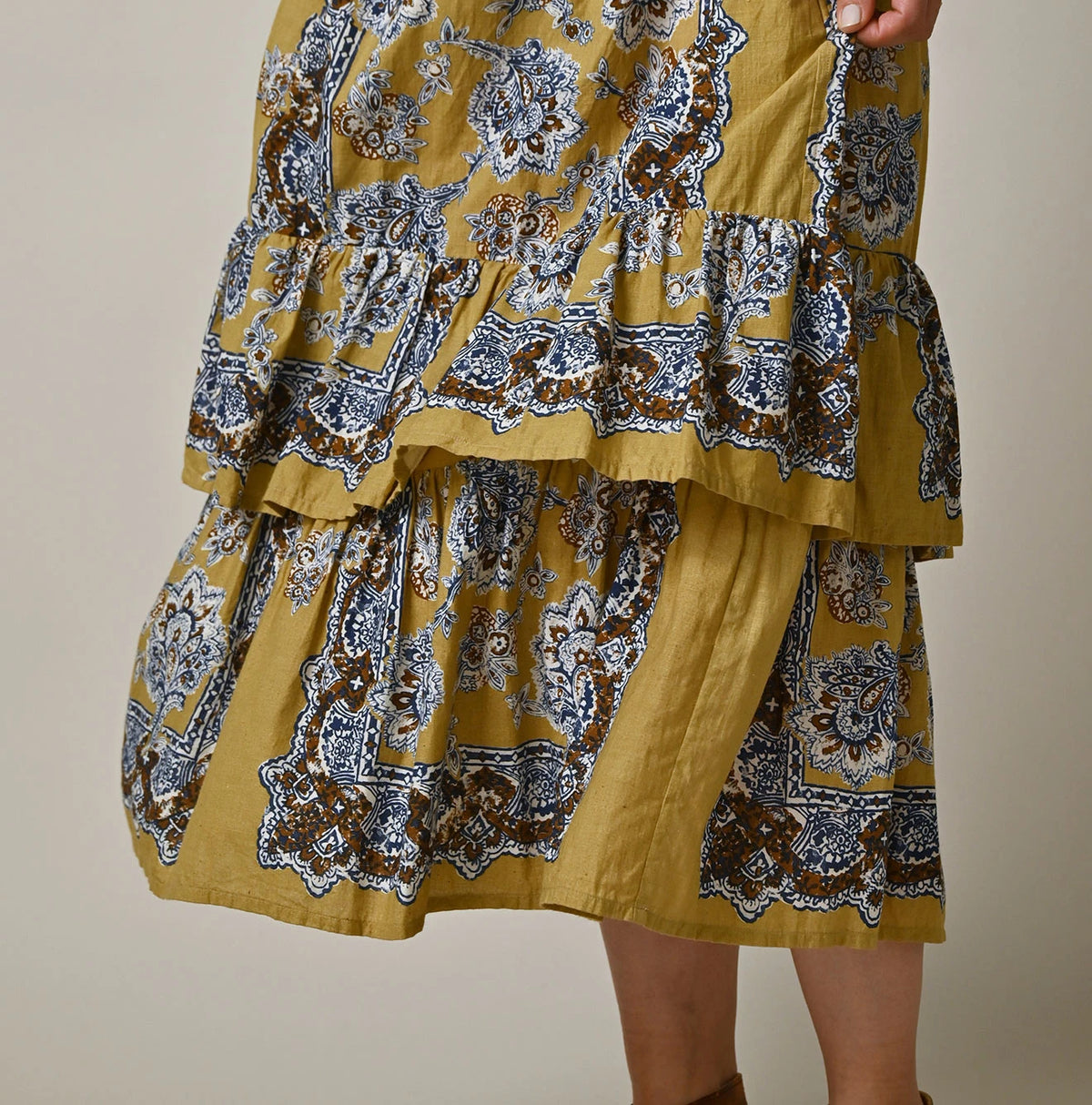 Bandana Paisley Tiered Frill Petti Skirt