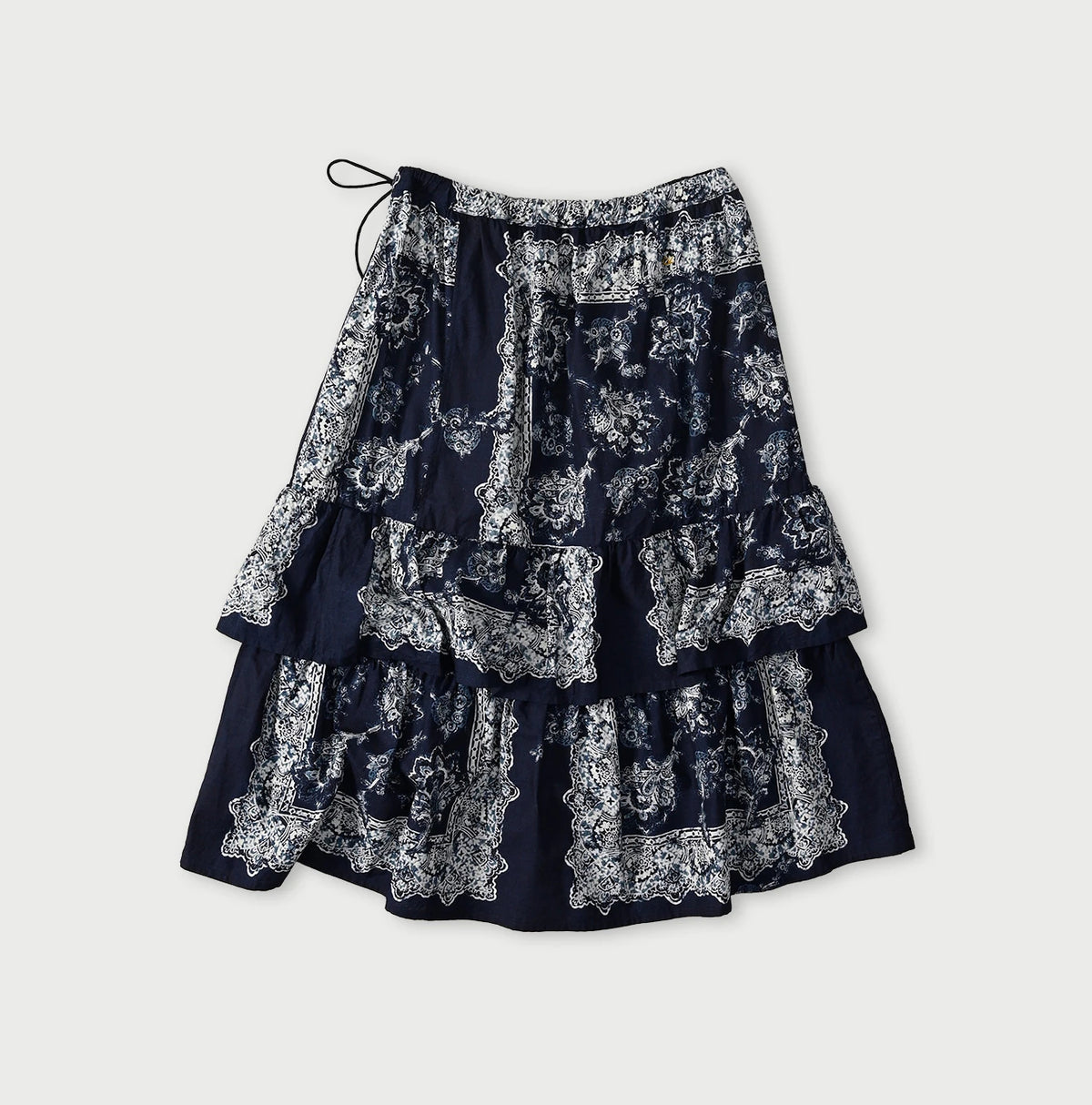 Indigo Bandana Paisley Tiered Frill Petti Skirt