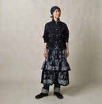 Indigo Bandana Paisley Tiered Frill Petti Skirt