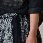 Indigo Bandana Paisley Tiered Frill Petti Skirt