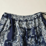 Indigo Bandana Paisley Tiered Frill Petti Skirt