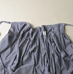 45R Gauze Gingham Wrap Frill Skirt