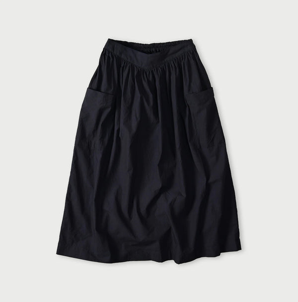 45R Indigo Batiste Easy Apron Skirt