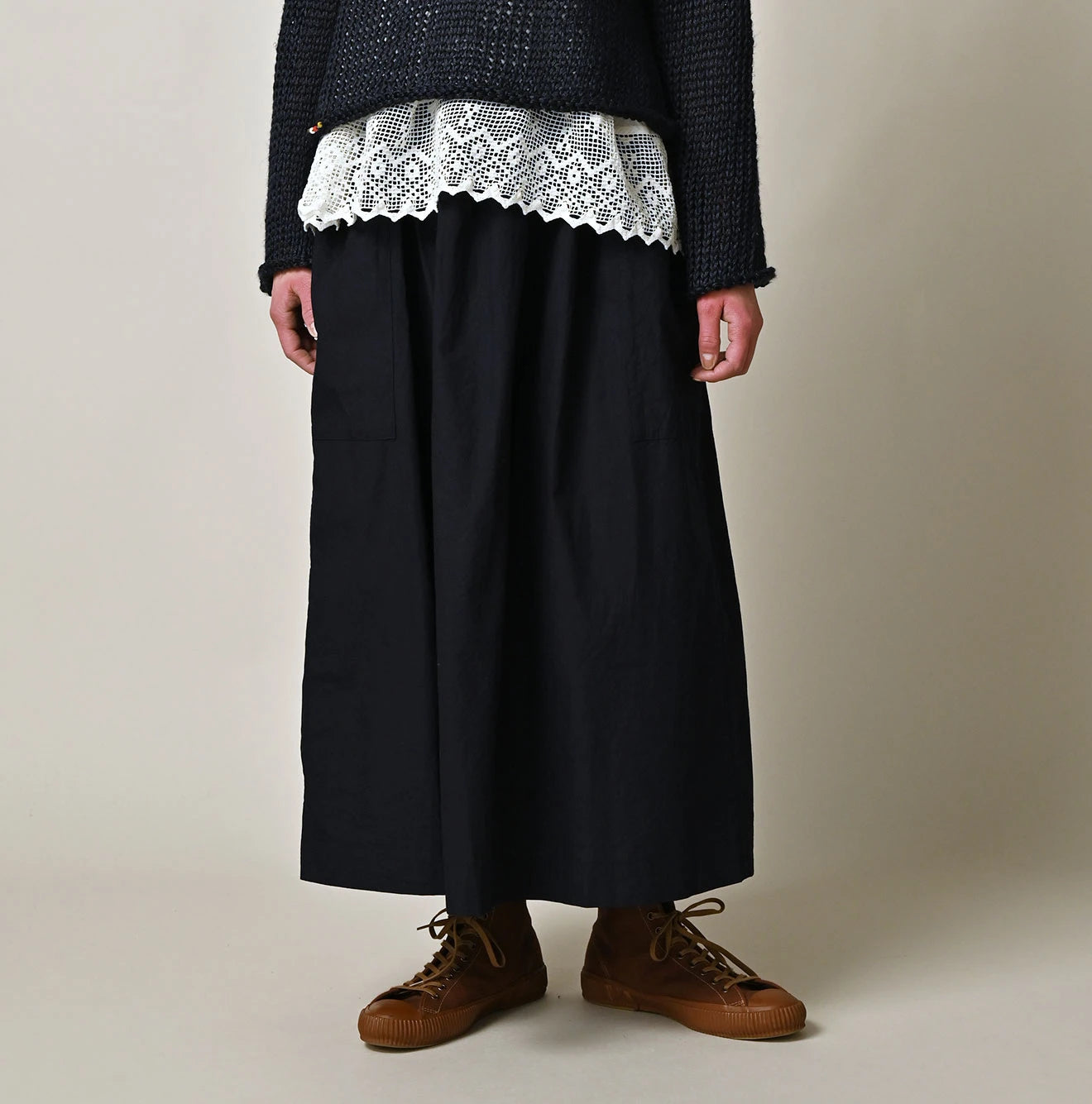 45R Indigo Batiste Easy Apron Skirt - Image 3