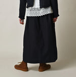 45R Indigo Batiste Easy Apron Skirt