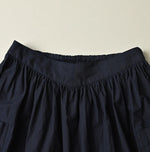 45R Indigo Batiste Easy Apron Skirt