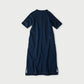 45R Indigo Cotton Gauze Fleece College Dress